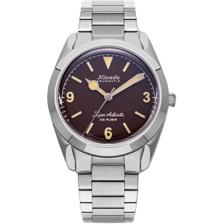Super Antarctic 3.6.9. Brown - Beige Luminous / Stainless Steel / Flat Link