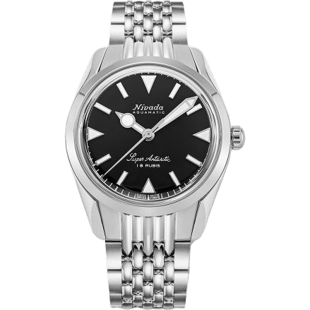 Super Antarctic 35 Black - White Luminova / Stainless Steel / Beads of Rice
