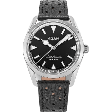 Super Antarctic 35 Black - White Luminova / Stainless Steel / Black Racing