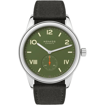 Nomos Glashütte Club Campus 38 All Olive / Open Case Back 739.GB