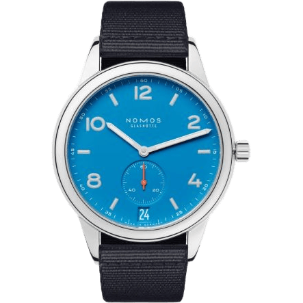 Nomos Glashütte Club Aqua Automat Datum Siren Blue 777