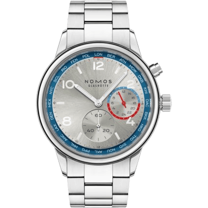 Nomos Glashütte Club Sport Neomatik Worldtimer Silver 791