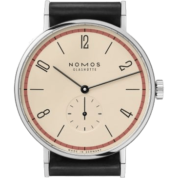 Nomos Glashütte Tangente 38 A Century of Bauhaus Red 165.S4
