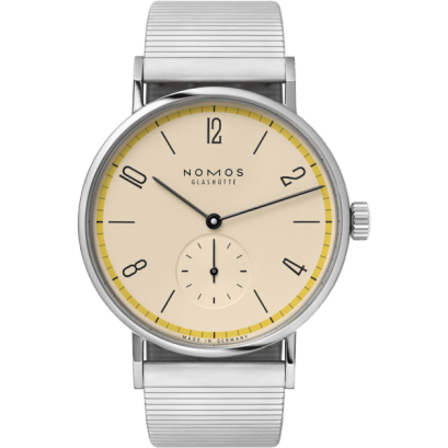 Nomos Glashütte Tangomat A Century of Bauhaus Yellow 601.S12