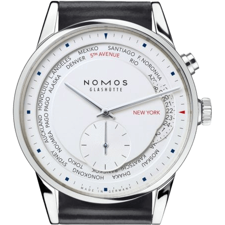 Nomos Glashütte Zürich Weltzeit 5th Avenue 805.S3