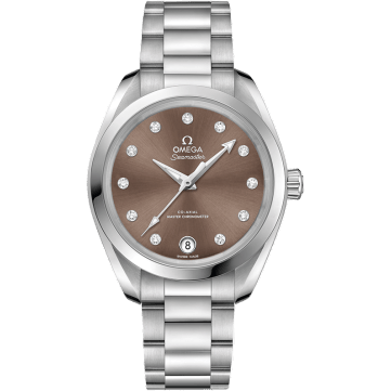 Omega Seamaster Aqua Terra 150M Master Chronometer 34 Stainless Steel / Brown / Bracelet 220.10.34.20.63.001