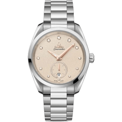 Omega Seamaster Aqua Terra 150M Master Chronometer Small Seconds 38 Stainless Steel / Sand - Diamond / Bracelet 220.10.38.20.59.001