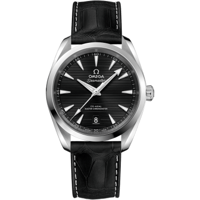 Omega Seamaster Aqua Terra 150M Master Chronometer 38 Stainless Steel / Black / Alligator 220.13.38.20.01.001