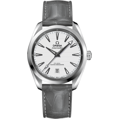 Omega Seamaster Aqua Terra 150M Master Chronometer 38 Stainless Steel / Silver / Alligator 220.13.38.20.02.001
