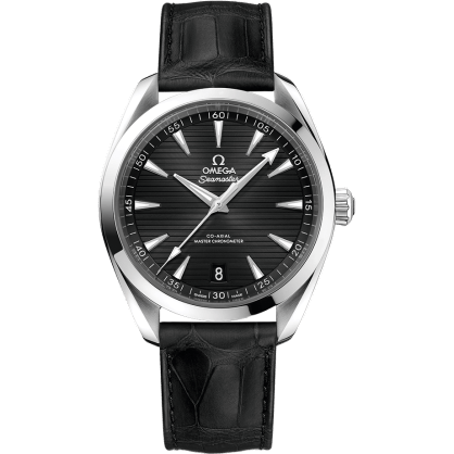 Omega Seamaster Aqua Terra 150M Master Chronometer 41 Stainless Steel / Black / Alligator 220.13.41.21.01.001