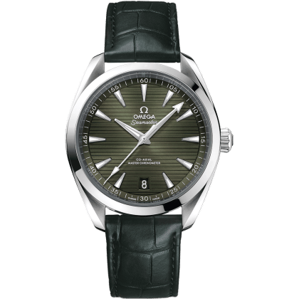 Omega Seamaster Aqua Terra 150M Master Chronometer 41 Stainless Steel / Green / Alligator 220.13.41.21.10.001