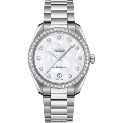 Omega Seamaster Aqua Terra 150M Master Chronometer 38 Stainless Steel / Diamond / MOP / Bracelet 220.15.38.20.55.001