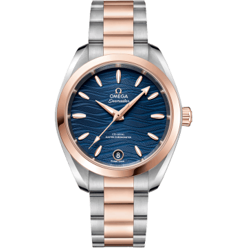 Omega Seamaster Aqua Terra 150M Master Chronometer 34 Stainless Steel / Sedna Gold / Blue-Waves / Bracelet 220.20.34.20.03.001