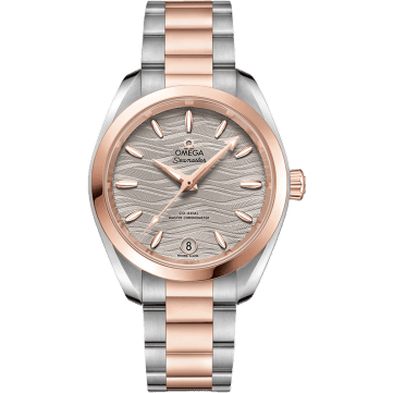 Omega Seamaster Aqua Terra 150M Master Chronometer 34 Stainless Steel / Sedna Gold / Grey-Waves / Bracelet 220.20.34.20.06.001