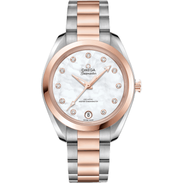 Omega Seamaster Aqua Terra 150M Master Chronometer 34 Stainless Steel / Sedna Gold / MOP / Bracelet 220.20.34.20.55.001