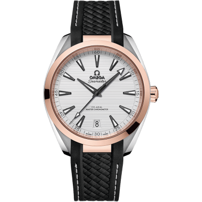 Omega Seamaster Aqua Terra 150M Master Chronometer 41 Stainless Steel / Sedna Gold / Silver / Rubber 220.22.41.21.02.001