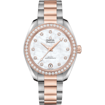 Omega Seamaster Aqua Terra 150M Master Chronometer 34 Stainless Steel / Sedna Gold / Diamond / MOP / Bracelet 220.25.34.20.55.001