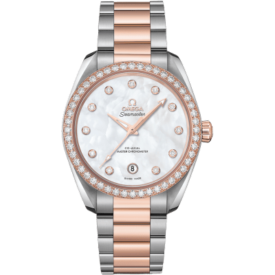 Omega Seamaster Aqua Terra 150M Master Chronometer 38 Stainless Steel / Sedna Gold / Diamond / MOP / Bracelet 220.25.38.20.55.001