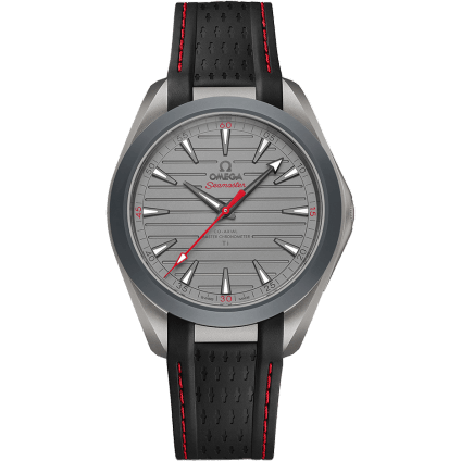 Omega Seamaster Aqua Terra 150M Master Chronometer 41 Ultra Light Titanium / Grey - Red / Rubber 220.92.41.21.06.001