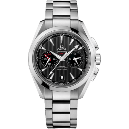 Omega Seamaster Aqua Terra 150M Co-Axial 43 GMT Chronograph Stainless Steel / Grey / Bracelet 231.10.43.52.06.001