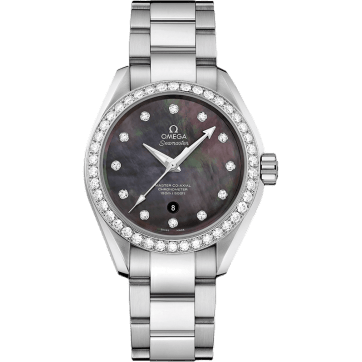Omega Seamaster Aqua Terra 150M Master Co-Axial 34 Stainless Steel / Diamond / Grey MOP / Bracelet 231.15.34.20.57.001