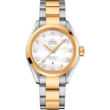 Omega Seamaster Aqua Terra 150M Master Co-Axial 34 Stainless Steel / Yellow Gold / MOP / Bracelet 231.20.34.20.55.002