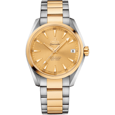 Omega Seamaster Aqua Terra 150M Master Co-Axial 38.5 Stainless Steel / Yellow Gold / Champagne 231.20.39.21.08.001