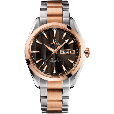 Omega Seamaster Aqua Terra 150M Co-Axial 43 Annual Calendar Stainless Steel / Red Gold / Grey / Bracelet 231.20.43.22.06.001