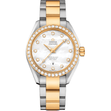 Omega Seamaster Aqua Terra 150M Master Co-Axial 34 Stainless Steel / Yellow Gold / Diamond / MOP / Bracelet 231.25.34.20.55.006
