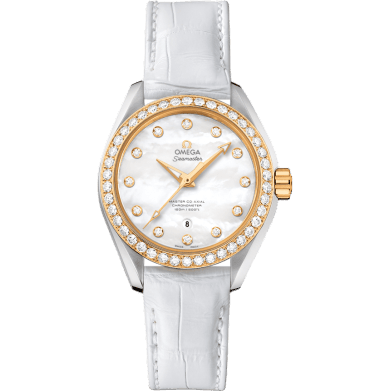 Omega Seamaster Aqua Terra 150M Master Co-Axial 34 Stainless Steel / Yellow Gold / Diamond / MOP 231.28.34.20.55.004