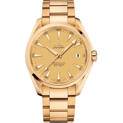 Omega Seamaster Aqua Terra 150m Master Co-Axial 41.5 Yellow Gold / Champagne / Bracelet 231.50.42.21.08.001