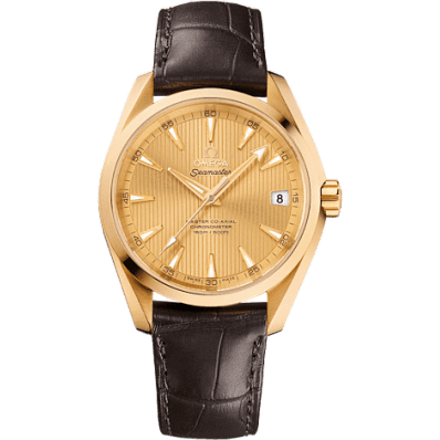 Omega Seamaster Aqua Terra 150m Master Co-Axial 38.5 Yellow Gold / Champagne 231.53.39.21.08.001