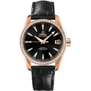 Omega Seamaster Aqua Terra 150M Co-Axial 38.5 Red Gold / Diamond / Black 231.58.39.21.51.001