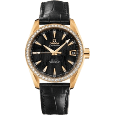 Omega Seamaster Aqua Terra 150M Co-Axial 38.5 Yellow Gold / Diamond / Black 231.58.39.21.51.002