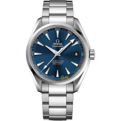 Omega Seamaster Aqua Terra 150m Master Co-Axial 41.5 Stainless Steel / Blue / Bracelet / Olympic Collection PyeongChang 2018 522.10.42.21.03.001