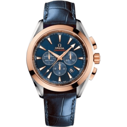 Omega Seamaster Aqua Terra 150M Co-Axial 44 Chronograph Stainless Steel / Red Gold / Blue / Olympic Collection London 2012 522.23.44.50.03.001