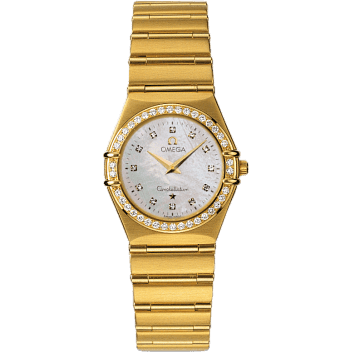 Omega Constellation Quartz 25.5 '95 Yellow Gold / Diamond / MOP 1177.75.00