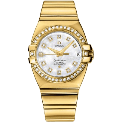 Constellation Co-Axial 31 Double Eagle Yellow Gold - Diamond / MOP