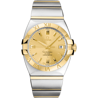 Constellation Co-Axial 35 Double Eagle Stainless Steel / Yellow Gold / Champagne