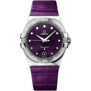 Constellation Quartz 35 Stainless Steel / Purple Supernova / Alligator