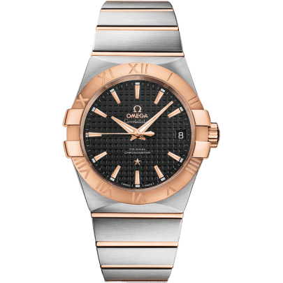 Constellation Co-Axial 38 Stainless Steel / Red Gold / Black