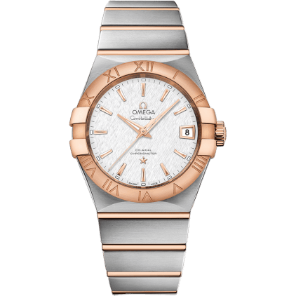 Constellation Co-Axial 38 Stainless Steel / Red Gold / Silver Silk