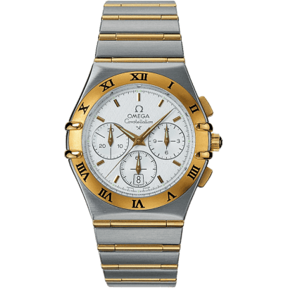 Omega Constellation Quartz 39 Chronograph Stainless Steel / Yellow Gold / Silver 1242.30.00