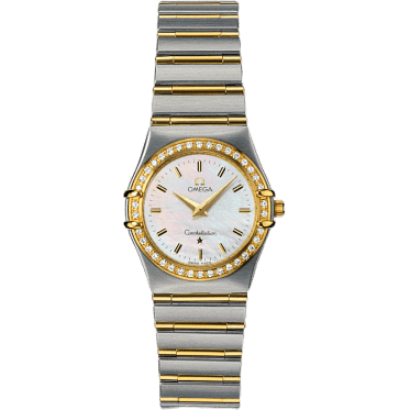 Omega Constellation Quartz 25.5 '95 Stainless Steel / Yellow Gold / Diamond / MOP 1277.70.00