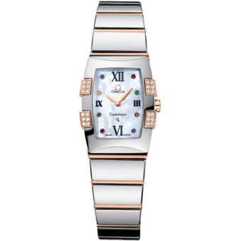 Constellation Quadrella Quartz 19.3 Stainless Steel / Red Gold / MOP