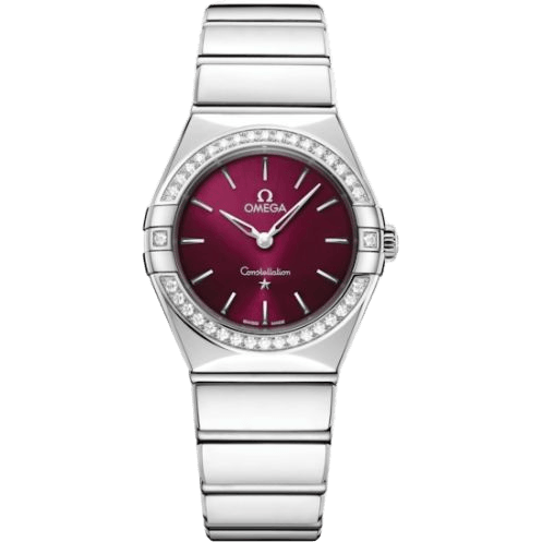 Constellation 28 Quartz Stainless Steel -Diamond / Burgundy