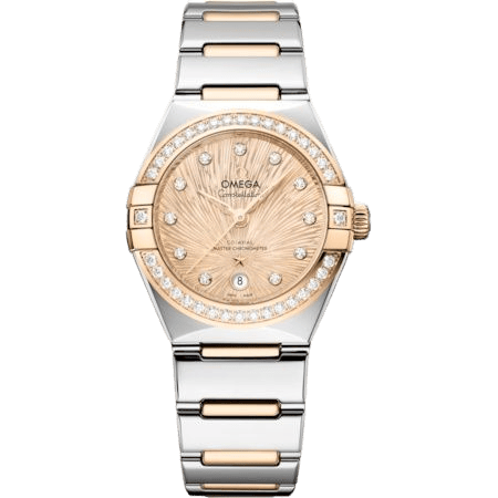 Constellation Manhattan 29 Co-Axial Master Chronometer Stainless Steel - Moonshine Gold - Diamond / Champagne Supernova