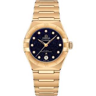 Constellation Manhattan 29 Co-Axial Master Chronometer Yellow Gold / Aventurine