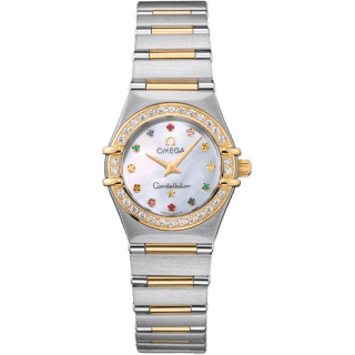 Omega Constellation Quartz 25.5 '95 Stainless Steel / Yellow Gold / Diamond / MOP Iris 1367.79.00