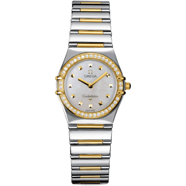 Omega Constellation Quartz 25.5 My Choice Stainless Steel / Yellow Gold / Diamond / White 1376.71.00